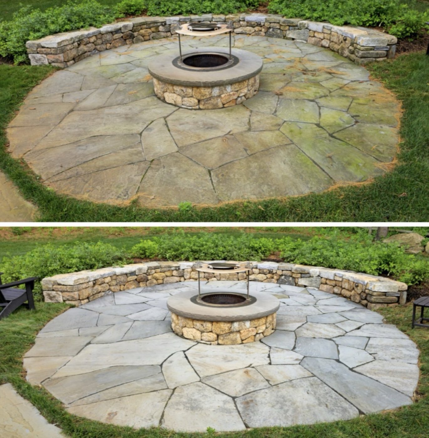 Flagstone Patio — Before & After